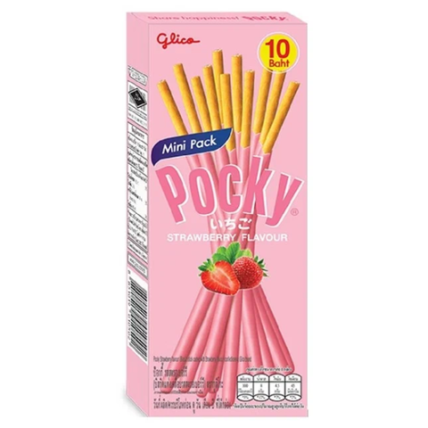 Бисквитные палочки со вкусом спелой клубники Pocky, 21 гр