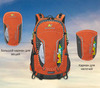 Картинка рюкзак туристический Nevo Rhino 9033-nw Orange - 4