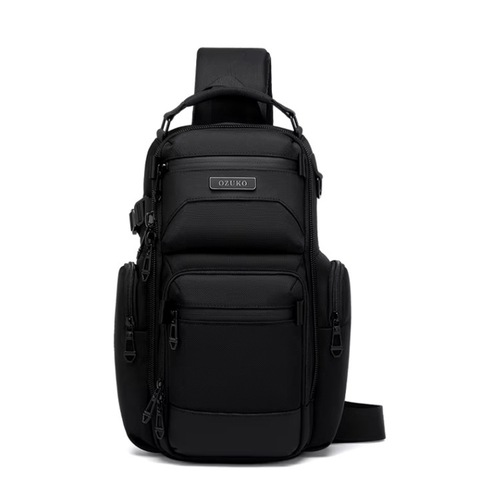 Картинка рюкзак однолямочный Ozuko 9805 Black - 19