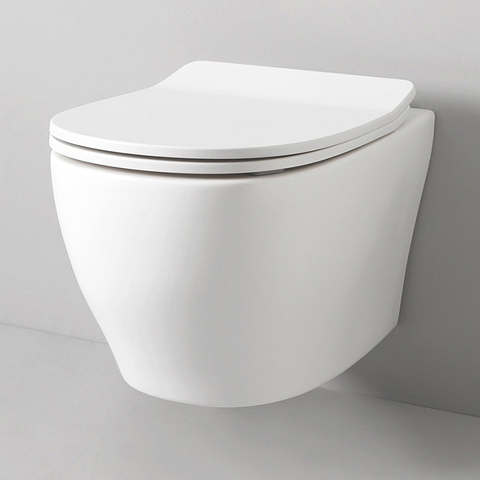 ArtCeram TEV006 05 00 ArtCeram TEN Унитаз подвесной, 52х36см, безободковый, с крепежом, цвет: белый матовый