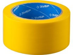 ЗУБР 50 мм, 25 м, желтая, разметочная клейкая лента, Профессионал (12243-50-25)