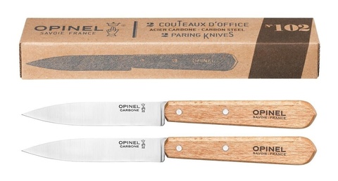Набор ножей кухонных Opinel №102, комплект: 2 шт, коробка картонная (001222)