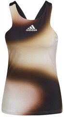 Топ теннисный Adidas Mel Y Tank W - black/sandy beige met/white