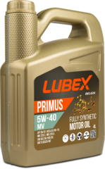 Масло Lubex Primus MV 5W40 SN/CF A3/B4 TT (4л) синтетика