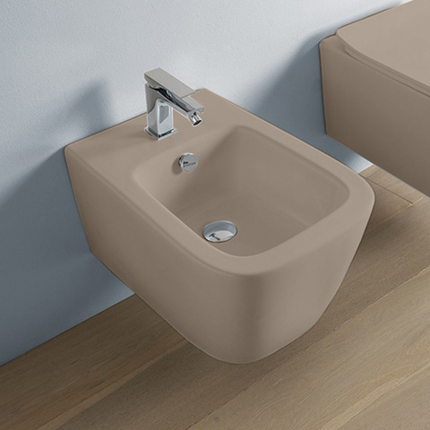 ASB001 41 00 Artceram A16 Биде подвесное 52,5х36см, 1 отв под смеситель, цвет: matera