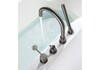 Aquatek AQ1348BGM AQ1348BGM ЕВРОПА смеситель на борт ванны на 4 отв., шлиф. черный хром