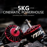 T-Motor Velox V3115 KV900 Cinematic, 4-6S, 9-11", X4 X8