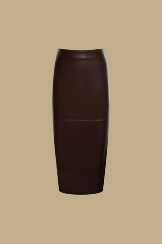 Юбка кожаная