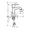 Смеситель для раковины однорычажный с донным клапаном Hansgrohe Metropol 31300090