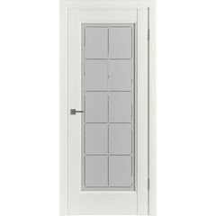Купить Межкомнатная дверь экошпон VFD Emalex 1 Midwhite остеклённая