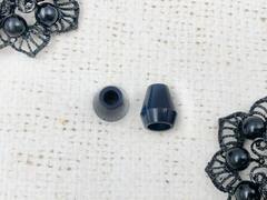 Наконечник колокольчик, глянец, d 4 мм, 12х15 мм, тёмно-синий