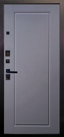 Теплая дверь входная Аргус Блэк 2П Фрейда/Тревор, 2 замка, 2 мм металл, (черный кварц+силк маус) #3