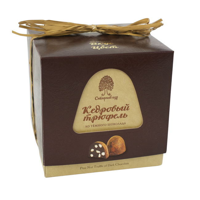 Конфеты Кедровый трюфель из тёмного шоколада Сибирский Кедр 120 г