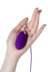 Фиолетовое виброяйцо с пультом управления A-Toys Cony, работающее от USB - 