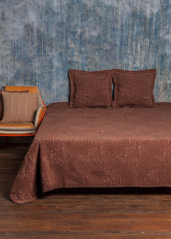 Покрывало 220х240 Luxberry Velvet коричневая замша
