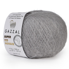 GAZZAL SUPER KID MOHAIR (31% шерсть Мериноса, 47% супер Кид Мохер, 22% полиамид, 25гр/237м)