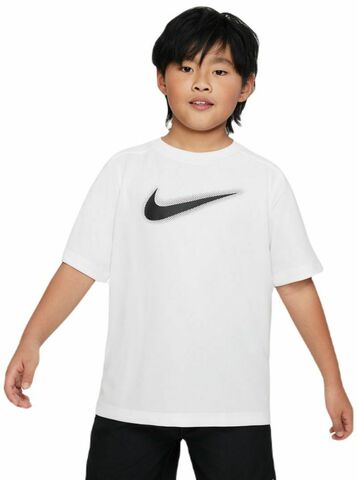 Детская теннисная футболка Nike Kids Dri-Fit Multi+ Top - white/black