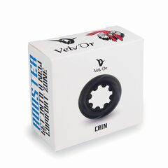 Черное эрекционное кольцо со стимулирующими выступами Rooster Cain - 