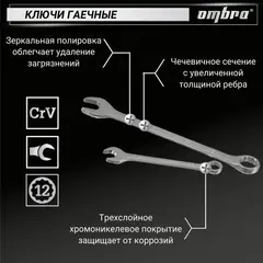 Ombra OMT82S12 Набор инструмента универсальный 1/4