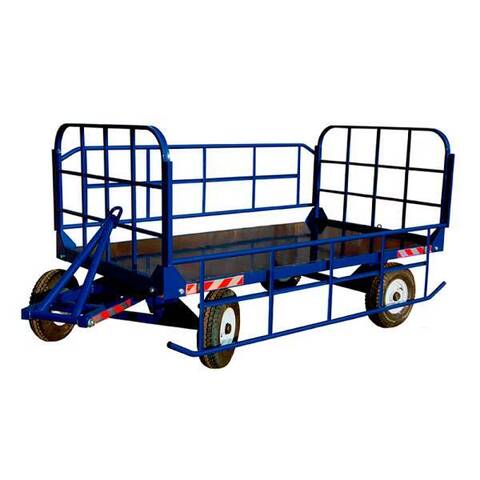 Большегрузная грузовая телега БГ 1 1250х2500 (г/п 1500 кг) с колесами 450 мм