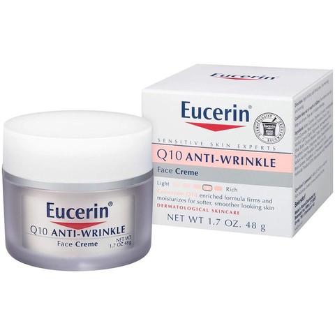 Krem \ Крем \ Cream Eucerin, Q10 Anti-Wrinkle Face Creme, 1.7 oz (48 g)