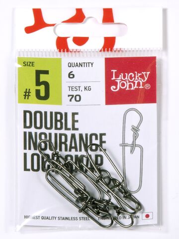 Застежки LJ Pro Series DOUBLE INSURANCE INSIDE LOCK SNAP №005, 70кг, 7шт