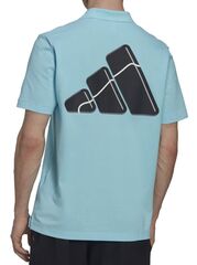 Поло теннисное Adidas Club House 3-Bar Tennis Polo Shirt - bliss blue