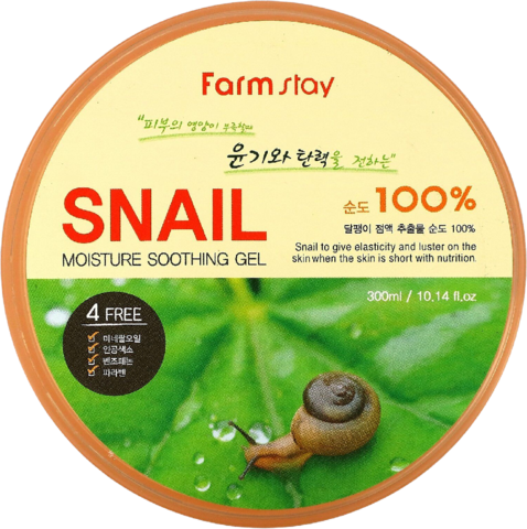 Farmstay Moisture Soothing Gel Snail Многофункциональный смягчающий гель с экстрактом улитки 300 мл