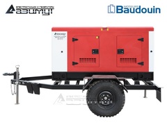 Дизельный генератор Азимут ЭД-60-Т400-2РКМ9 Baudouin на шасси в кожухе с автозапуском