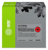 Картридж струйный Cactus CS-PG40 PG-40 черный (18мл) для Canon Pixma MP150, MP160, MP170, MP180, MP210, MP220, MP450, MP460, MP470, iP1200, iP1300, iP1600, iP1700, iP1800, iP190