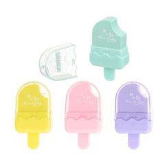 
          Ластик Basir, фигурный, серия "Мороженое", цветной корпус в форме мороженого, пастельные цвета, с крышкой в прозрачном футляре