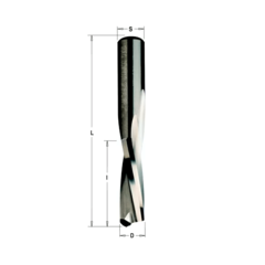 Фреза спиральная монолитная 8x32x80 Z=2 S=8 RH 192.081.11