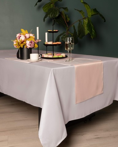 Скатерть круглая 160 Sofi De MarkO Серенити пудра