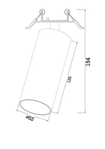 Встраиваемый светильник Technical FOCUS LED C053CL-L12W3K