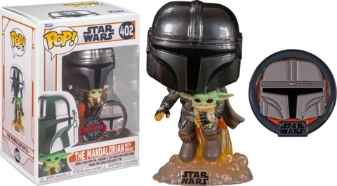 Funko POP! Star Wars: The Mandalorian with Grogu (Exc) (402)