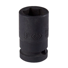 KING TONY (253509M) Головка торцевая ударная шестигранная 1/4", 9 мм