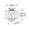 Донный клапан Grohe  65807000