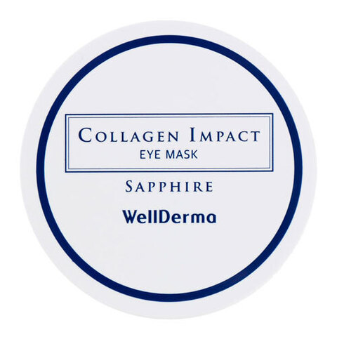 WellDerma Collagen Impact Eye Mask Sapphire - Патчи гидрогелевые для глаз с коллагеном