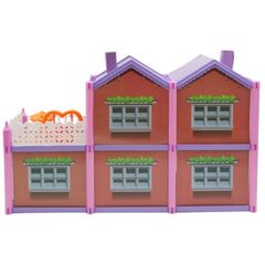 Домик для кукол Игроленд, 31х20х6.5 см, для кукол, пластик, картон, 294-134, мультиколор