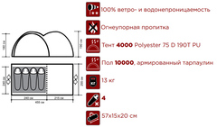 Палатка Indiana ATRIUM 4