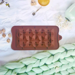 Силиконовая форма для плитки шоколада Волны