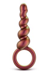 Коричневый анальный стимулятор Spiral Loop Copper Anal Plug - 13,3 см. - 