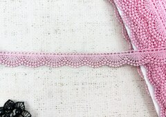 Кружево плетеное, ш. 2 см, розовый