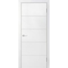 Купить Межкомнатная дверь эмаль Смальта Лайн 03u белая Ral 9003 глухая
