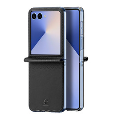 Чехол черного цвета из искусственной кожи от Dux Ducis для Samsung Galaxy Flip 7, серия Bril Series Case