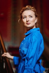 Таисия. Платье льняное миди с пышным рукавом PL-422575