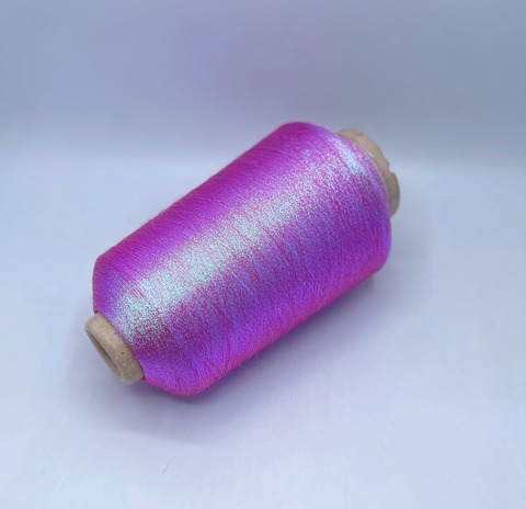 Torcitura di domaso (пр.Италия),art.Dragonfly, 10500м / 100 гр. 100% Полиэстер(люрекс), цвет-Розовая стрекоза (230/801+114) , арт.36575