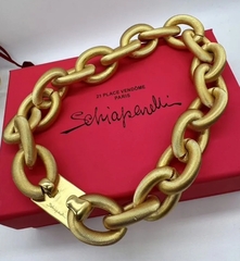 Колье-цепь объемное в стиле Schiaparelli