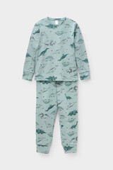 пижама  для мальчика  К 1552/24/голубой прибой,динозавры