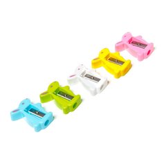 
          Точилка пластиковая Alingar "Зайчик", 1 отверстие, цвет ассорти, пластиковая банка